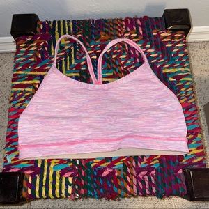 Pink lululemon sports bra!